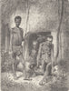PACIFIC ISLANDS. New Caledonians of the South-West Coast 1890 old print