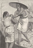 INDONESIA. Dyak women of Borneo 1890 old antique vintage print picture