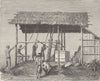 INDONESIA. A Dyak forge, Borneo 1890 old antique vintage print picture