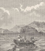 SUDAN. An Arab fishing-boat on the Red Sea (Bahr al-Ahmar)  1890 old print