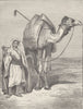 ETHIOPIA. Arabian camel and driver 1890 old antique vintage print picture