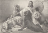 ETHIOPIA. The Late Emperor Theodore giving an audience 1890 old antique print