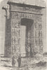 EGYPT. Egyptian Archway with Hieroglyphics (Temple of Karnak)  1890 old print