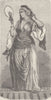 EGYPT. Egyptian lady 1890 old antique vintage print picture