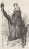 EGYPT. The chief of the Lira tribe (after baker)  1890 old antique print