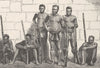SOUTH AFRICA. Dabulamanzi, Zulu leader at Insandlwhana Ginghilovo 1890 print