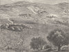 SOUTH AFRICA. Zulu Kraals under Zwart Kop, near Pietermaritzburg 1890 print