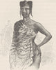 WEST AFRICA. Young girl of Soninke 1890 old antique vintage print picture