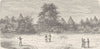 TANZANIA. Village of Nyamwezi 1891 old antique vintage print picture