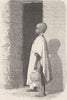 GHANA. Talibe child going to the Marabouts School 1891 old antique print