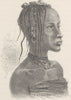 GHANA. Girl of the environs of Sego, belonging to the Foulahs 1891 old print