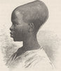 SENEGAL. Youth of Senegal 1891 old antique vintage print picture