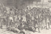 GHANA. Ashantis buying muskets with gold dust at Assinie 1891 print