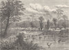 GHANA. Pontoon Bridge over the Pra (January, 1874)  1891 old antique print