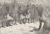 GHANA. Palaver of Ashanti Chiefs 1891 old antique vintage print picture