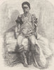 BENIN. Young Fetish man of Lake Jonanga 1891 old antique vintage print picture