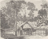 GABON. Gabon Village in the woods 1891 old antique vintage print picture
