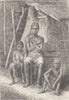 GABON. Bakalais women and child 1891 old antique vintage print picture