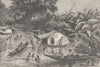 GABON. Inundated villages of the Fernao Vaz 1891 old antique print picture