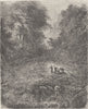 GABON. Bush at Ovamba, on the River Ogooue 1891 old antique print picture