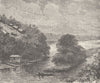 GABON. Adanlinanlango, on the River Ogooue 1891 old antique print picture