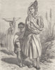 IVORY COAST. Types of females of Futa-Jallon 1891 old antique print picture