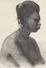 SAUDI ARABIA. Khassonkee woman of Medina 1891 old antique print picture