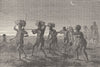 MALI. Gang of slaves in Kaarta 1891 old antique vintage print picture