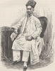 IRAN. Parsee gentleman 1891 old antique vintage print picture
