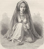 AFGHANISTAN. Kurdish falconer 1891 old antique vintage print picture