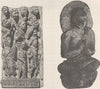 PAKISTAN. Bas-reliefs (Museum of Peshawar)  1891 old antique print picture