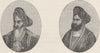 AFGHANISTAN. Dost Mohammed Khan; Akbar Khan 1891 old antique print picture