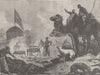 KYRGYZSTAN. Kirghiz feast after a funeral 1891 old antique print picture