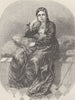 ARMENIA. Armenian lady 1891 old antique vintage print picture