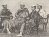 INDIA. Hindu bankers, Delhi 1891 old antique vintage print picture