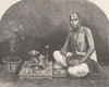 INDIA. Brahmin priest 1891 old antique vintage print picture