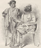 PAKISTAN. Jat Nobles from Central Punjab 1891 old antique print picture
