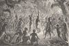 INDIA. Meriah sacrifice in Khondistan 1891 old antique vintage print picture