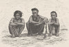 BANGLADESH. Low caste Bengalees 1891 old antique vintage print picture