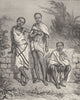 INDIA. Khonds educated by the British Government 1892 old antique print