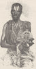 INDIA. Hindu Fakir 1892 old antique vintage print picture