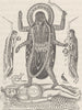 INDIA. The Goddess Kali 1892 old antique vintage print picture