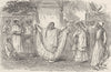 INDIA. Bayaderes (Professional Dancers) of Calcutta (Kolkata)  1892 old print