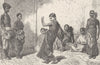 INDIA. Indian Nautch, or Dance 1892 old antique vintage print picture