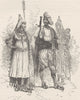 INDIA. Brinjaras (wandering gipsies)  1892 old antique vintage print picture