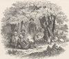 TIBET. Natives of Tibet 1892 old antique vintage print picture