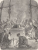 TIBET. Burning the body of a Lama 1892 old antique vintage print picture