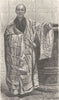 TIBET. Tibetan 1892 old antique vintage print picture