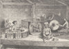 BURMA. A Burmese band 1892 old antique vintage print picture