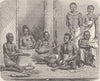 CAMBODIA. Cambodians 1892 old antique vintage print picture